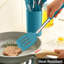 Ensemble d'ustensiles de cuisine en silicone 15 pièces, résistant à la chaleur antiadhésif, lavable au lave-vaisselle, sans BPA, bleu