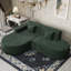 No Assembly Required Corner Sofa, L-Shape Sectional Sofa With 2 Pillows-1426268445