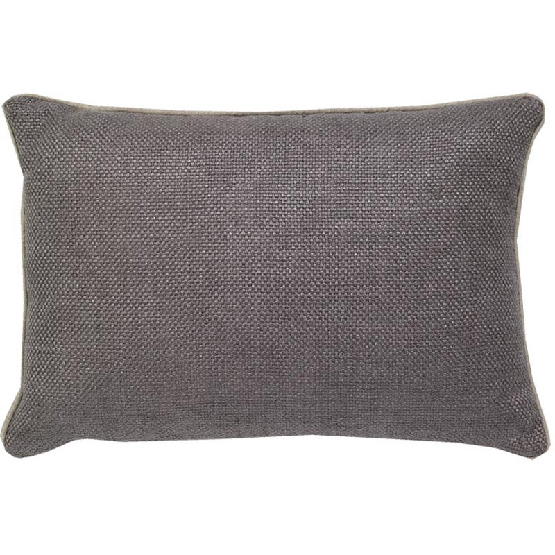 Housse de coussin en duvet et lin, Étain