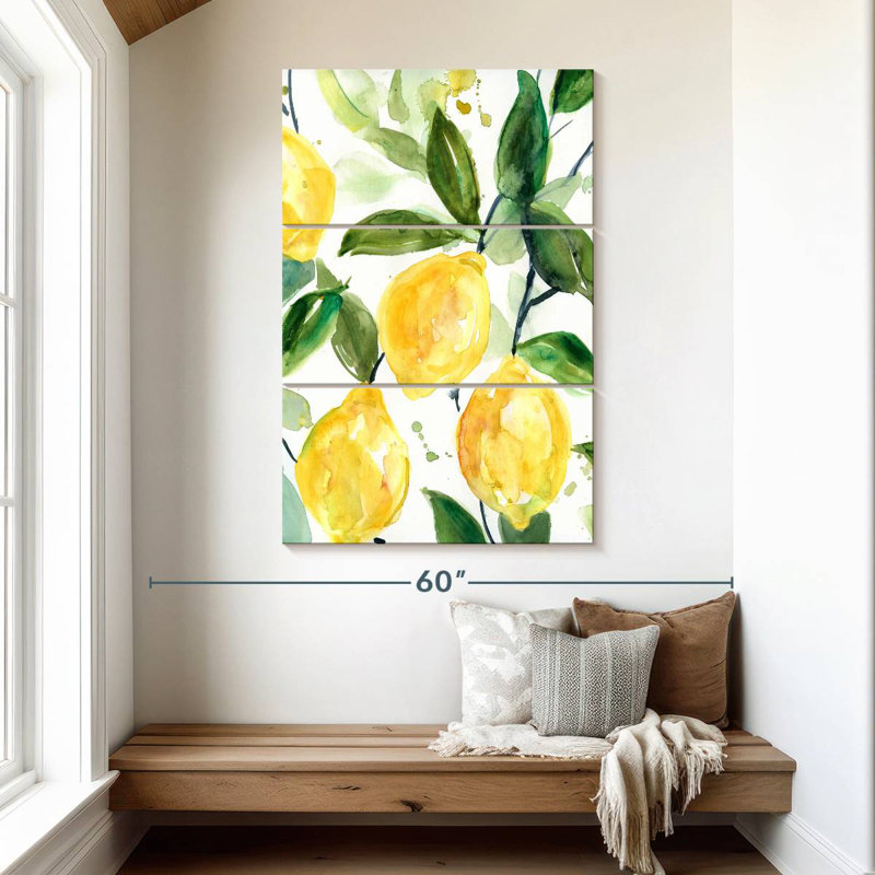 Yarlin Lemony Branch II, 50" H x 32" W