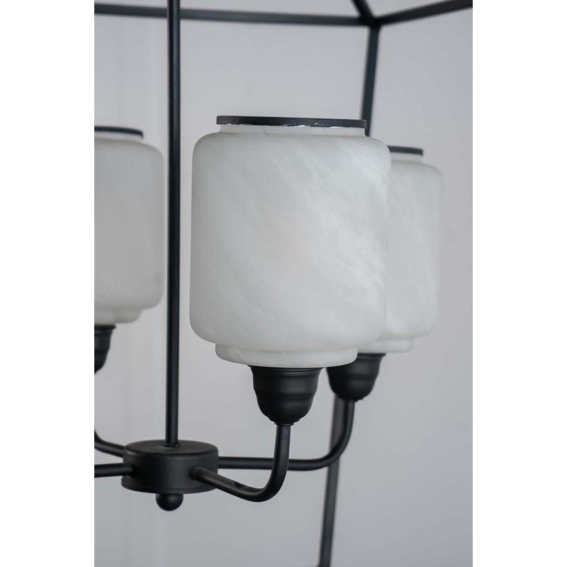 4 - Light Lantern Geometric Chandelier