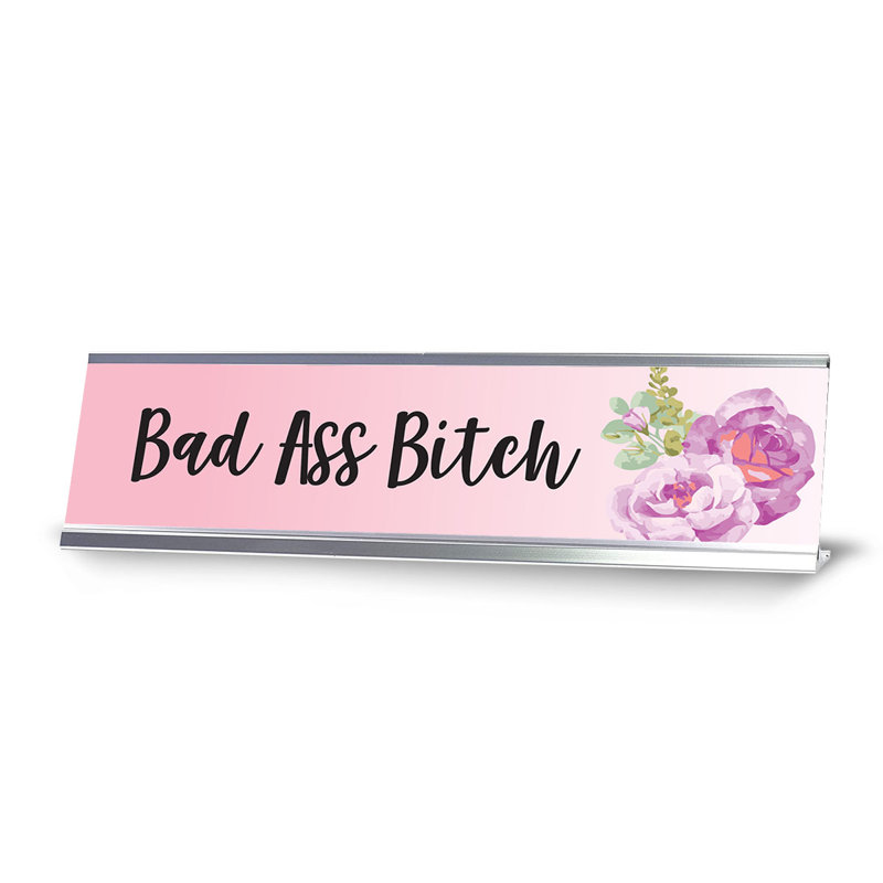 Enseigne de bureau Bad Ass Bitch