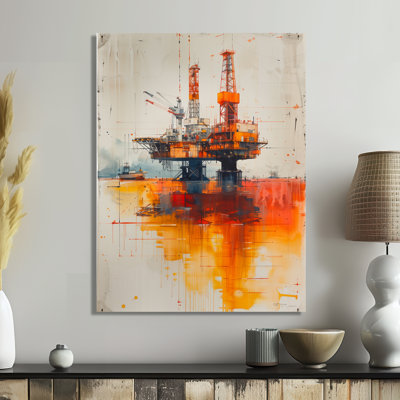 Impression sur toile Orange Orange
