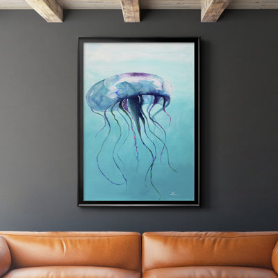 «Jelly Fish», reproduction encadrée de qualité supérieure - prête à être accrochée