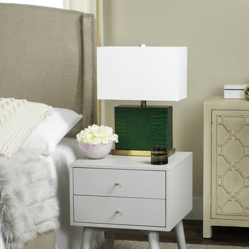  21.5" Lampe De Table En Métal Marelle