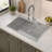 Durable Stainless Steel Single Bowl Topmount Kitchen Sink with Soundproofing and Efficient Drainage System