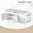 42.6" Modern Farmhouse Storage Bench With Cushion, Upholstered Shoe Bench With Shelf For Entryway, Mudroom, Hallway-369512756-380135700