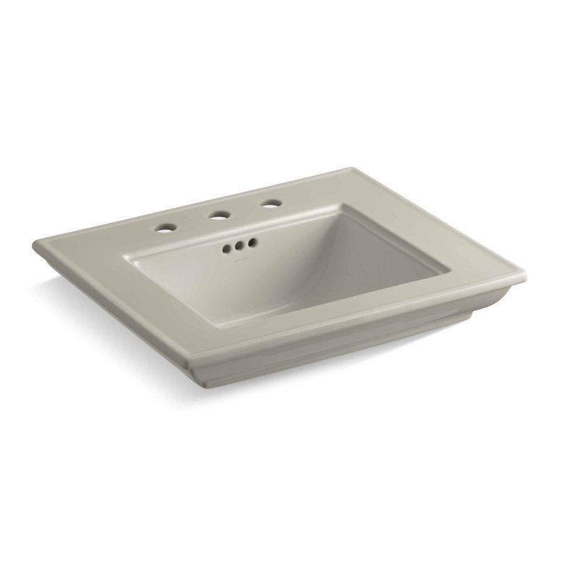 Memoirs Stately 24" Console Bathroom Sink with Overflow, Sandbar, 8'' Centers