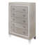 Commode verticale en bois manufacturé avec 5 tiroirs