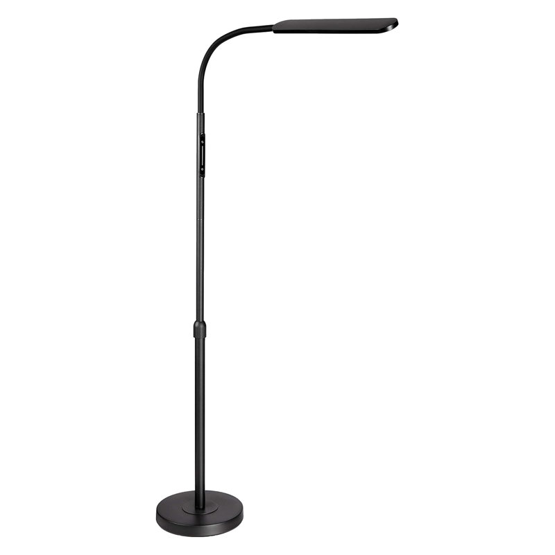 Modern LED Floor Lamp With Adjustable Height, Stepless Brightness, And 4 Color Temperatures For Living Room, Bedroom, And Office
