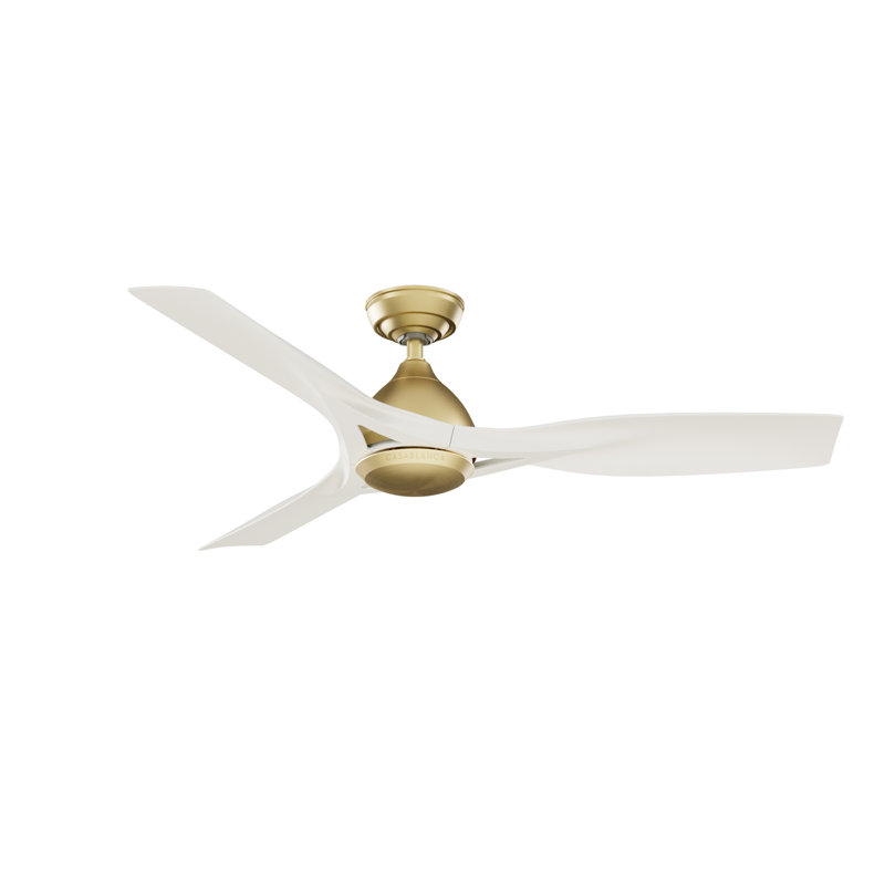 Casablanca 54 inch Elise ENERGY STAR®  Damp Rated Ceiling Fan with Lights and Wall Control