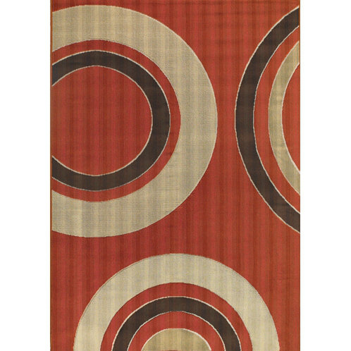 Tapis rouge en polypropylène tissé à la machine Bunce
