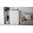 43“ Tall Modern Fluted 5 Drawer Dresser With Curved Profile Design, Chest Of Drawers Handless Design For Bedroom & Closet Island, White Wave-like Dresser Storage Organizer with Deep Drawers, Gift-7471860
