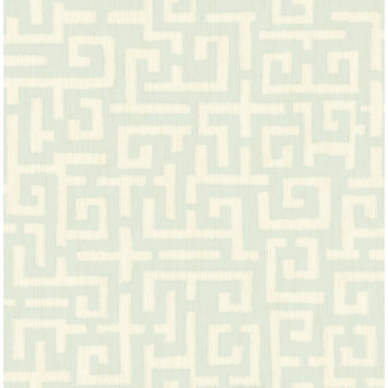 Papier peint Seabrook Designs Pavillion, Bleu crépuscule métallique