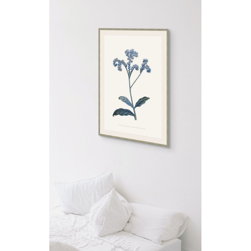Bouquet Blue 4 Framed Print, 29.75" H x 21.75" W