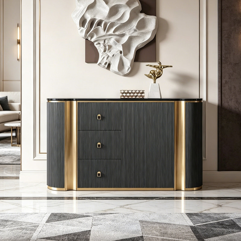 Buffet en pierre frittée, Dark Grey