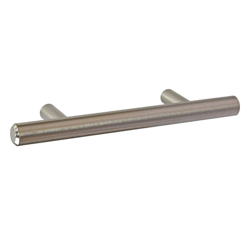 Satin Nickel Modern Bar Pulls with Mounting Hardware, 10-Pack