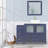 Ravenna 48" Freestanding Single Sink Bathroom Vanity with Engineered Marble Top and Matching Mirror-62326215