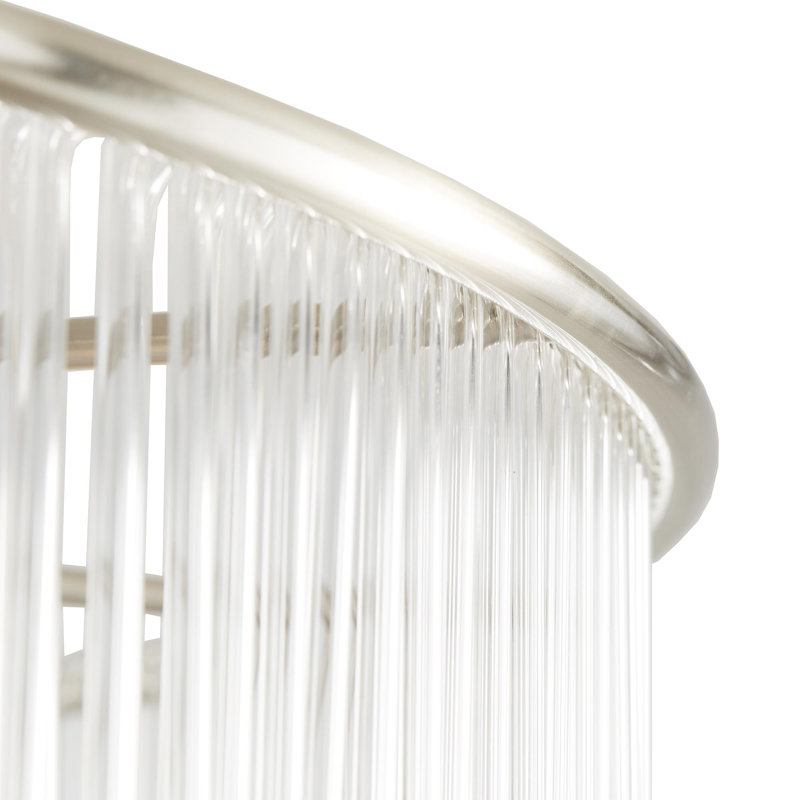 Royalton Chandelier, Soft Silver, 20" H x 60" W x 60" D, 12