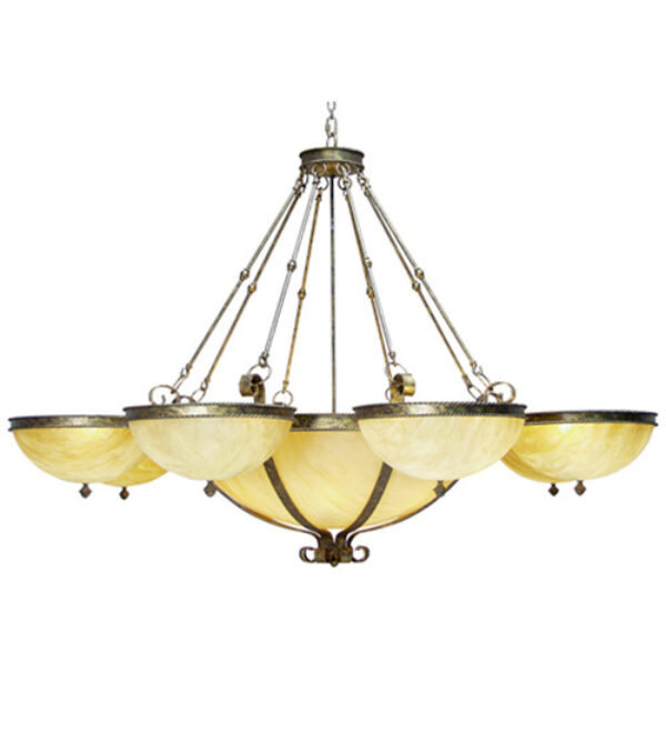 Alonzo 22 - Light Dimmable Empire Chandelier, Cortez Gold