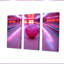 «Pink and Purple Bowling Strike Celebration» - ensemble de reproductions d'art mural-107182337-107182339