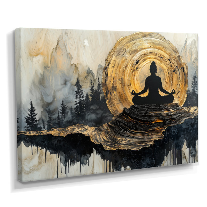 Art mural sur toile Guth Indian God, H 12 po x l 20 po, Toile tendue, Ne s’applique pas