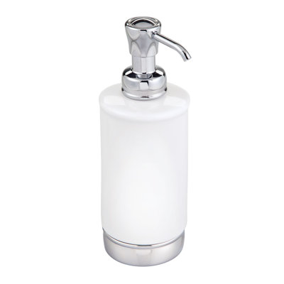Distributeur de savon iDesign pour salle de bain ou meuble-lavabo - Peut contenir du savon ou une lotion pour les mains