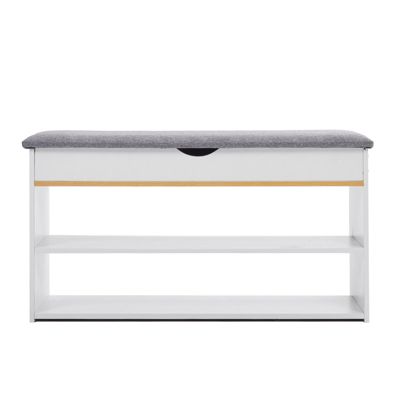 Linen Storage Bench, White