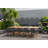 Anautica Outdoor Patio 9pc Reclaimed Solid Teak Wood Dining Set