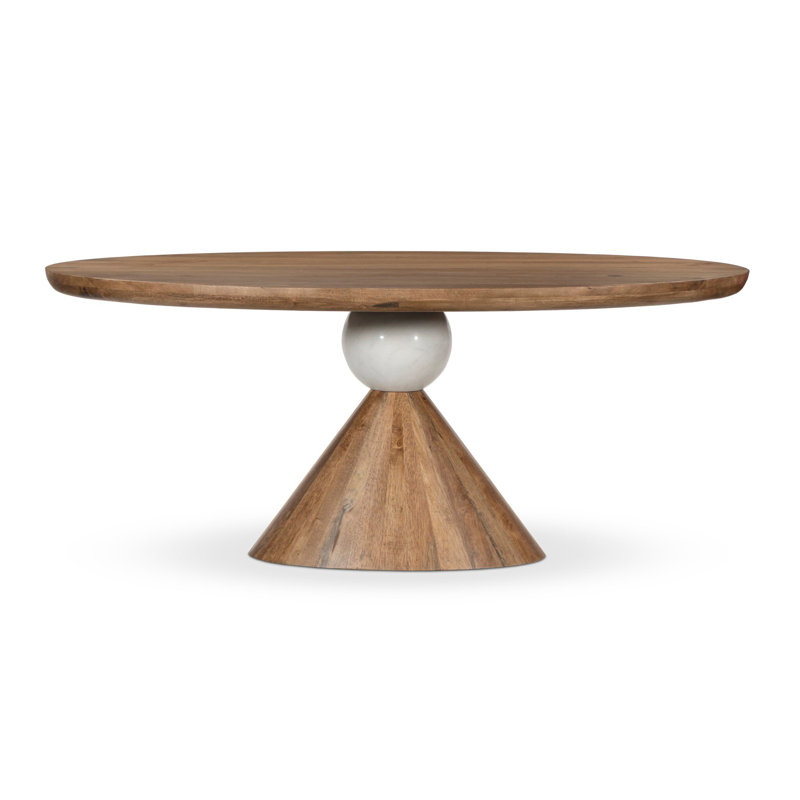 Bibianna Dining Table, Smoked Honey