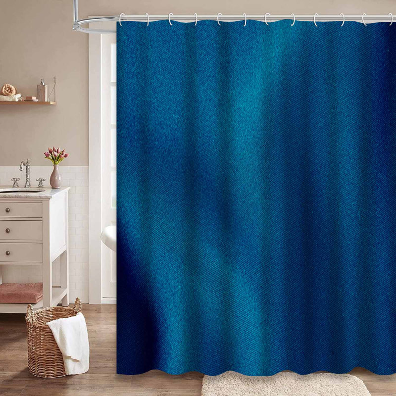 Rideau de douche en tissu avec 12 crochets, L 72 po x l 72 po
