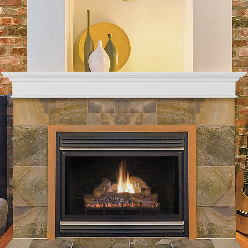 The Henry Fireplace Mantel Shelf, 60", White