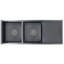 Belfry Kitchen Aislinn 440mm W Double Bowl Steel Kitchen Sink-185881984