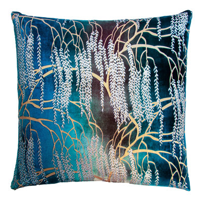 Metallic Square Velvet Pillow Cover & Insert