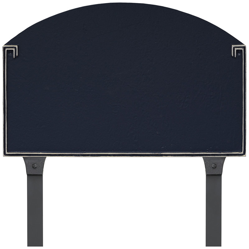 Georgetown Arch Lawn Insert, Navy/Silver, Yes