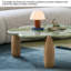 Table basse moderne et minimaliste en marbre