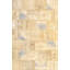 Wool Patchwork Area Rug in Breaker Bay/Beige