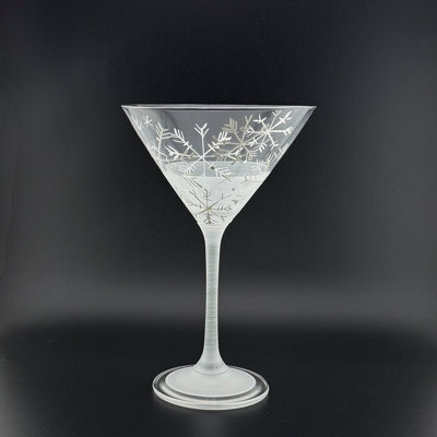 Verre à martini flocon de neige Winter Wonderland S / 2