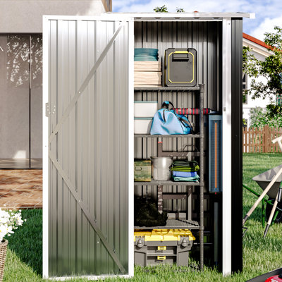 3’x2’ Outdoor Lean-to Metal Storage Shed