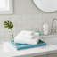 Plateau de salle de bain avec poignées dorées, présentoir rectangulaire et plateau de service (chevron)