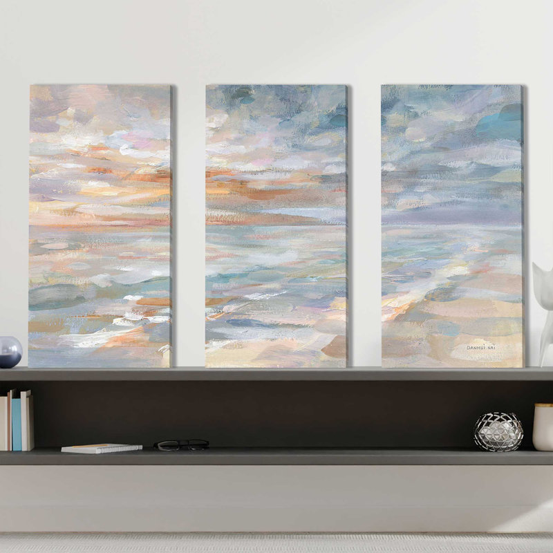 "Morning Dream" By Danhui Nai 3 Piece Print On Canvas, 32" H x 48" W x 1" D