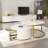 Round Nesting Colton Coffee Table With Fluted Design And 1 Drawer-1380607383