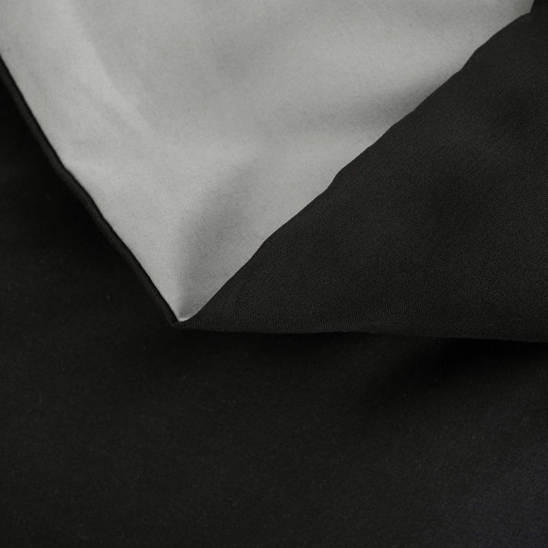 All Seasons Down Alternative Single Reversible Comforter, Black/Gray, King Comforter