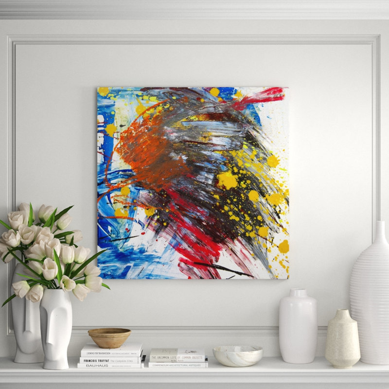 Aragonite Print by John Beard, 13.5" H x 13.5" W x 1.75" D, Brown Framed Canvas