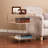 Imelida 27" Clear Glass And Iron End Table With Mirrored Shelf-467521294