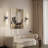 Zolee Dimmable Glass and Brass Wall Sconce-421936820