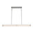 Modern Rectangular Bar Ribbed Glass Dimmable LED Pendant