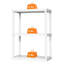 Unité de rangement légère à hauteur fixe 3 tablettes Grace Living, noir (paquet de 3)-1333790034