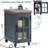 Narrow Side Table,Farmhouse Nightstand with Charging Station,Wood End Table with Glass Barn Door Storage, Cabinet Organizer with Adjustable Shelf, Night Stand for Small Spaces for Living Room Bedroom-212240502