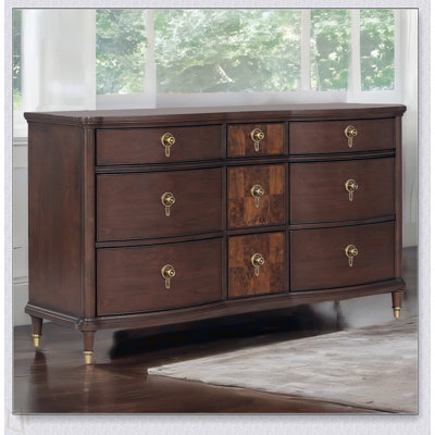 1Pc Commode transitionnelle boutons ronds avec pieds dorés